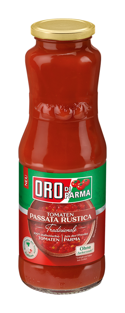 Passata Rustica in der Glasflasche