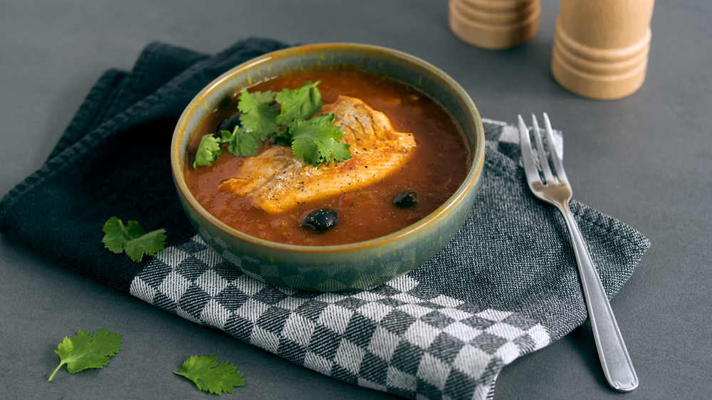 Kabeljau in Tomaten-Salzzitronen-Sugo